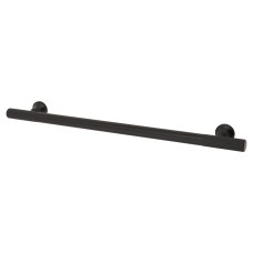 Exel York 12mm Partially Knurled T-Bar Cabinet Pull Handle - 224mm Centres - Matt Black
