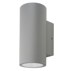 Hampstead 6W LED Outdoor Up & Down Wall Light - IP65 - 3000K Warm White - Silver