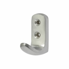 Exel Heavy Duty Single Coat Hook - 45 x 43mm - Satin Chrome