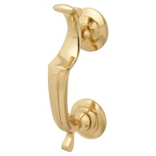 Carlisle Brass Doctor Door Knocker - 188 x 33mm - Polished Brass