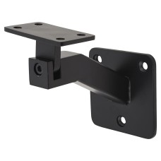 Exel Square Plate Handrail Bracket - 75mm Projection - Matt Black