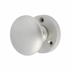 Exel Solid Brass Round Mortice Door Knob - 58mm Rose Diameter - Satin Chrome