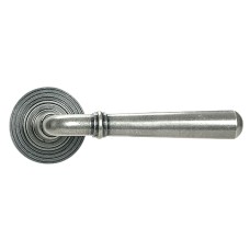 From The Anvil Pewter Door Handles on Round Beehive Rose - Newbury Range 