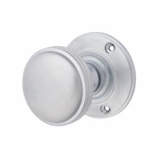 Exel Oxford Mortice Door Knob - 69mm Rose Diameter - Satin Chrome