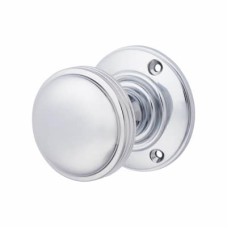 Exel Oxford Mortice Door Knob - 69mm Rose Diameter - Polished Chrome