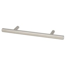 Exel 10mm T-Bar Cabinet Pull Handle - 96mm Centres - Satin Stainless Steel