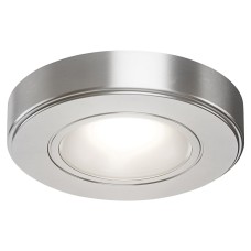 Sensio Zeta 2W LED Round Cabinet Downlight with Driver - 4000K - Stainless Steel - Pack of 3