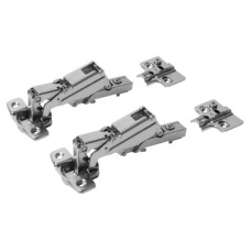 FVG Clip-On Cabinet Hinge - 165° - Overlay - Zinc Plated - Pair