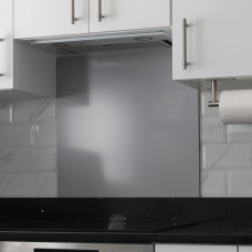 Exel Aluminium Kitchen Splashback - 900 x 750mm - Gloss 9006 Silver