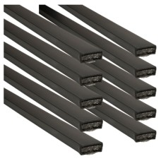 Pyroplex Plain Fire Only Intumescent Strip - FD30 - 10 x 4 x 2100mm - Black - Pack of 10