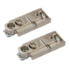 Blum CLIP Straight Cabinet Mounting Plate - Screw On - 0mm Spacing - Zinc Diecast - Pair