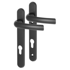 Hoppe Tokyo 1710RH/3670N uPVC Multipoint Door Handle - Short Plate - 92mm c/c - Black