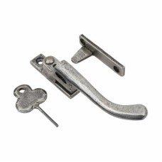 From The Anvil Pear Drop Locking Night Vent Casement Window Fastener - Right Hand - Pewter