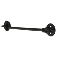 Exel Cabin Hook & Eye - 200mm Length - Antique Black Iron