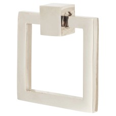 Heritage Brass by M Marcus Square Ring Cabinet Drop Handle - 50 x 55mm - Polished Nickel