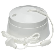Knightsbridge 10AX 2 Way Pull Cord Switch - White