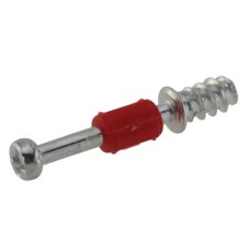 Self Drive Dowel - Cam Centre/Pin Length 28mm - Red - Pack of 50