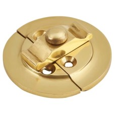 Round Butterfly Catch - 38mm Diameter - Polished Brass