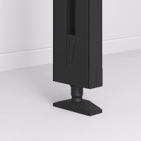 Emuca Zero Floor to Ceiling Fixings - Bl...