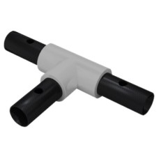 FibreRail Tee Connector - Key Clamp System - 90° - Grey