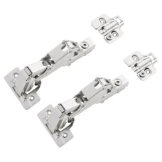 FVG Clip-On Cabinet Hinge - 165° - Inset - Zinc Plated - Pair