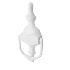 Fab & Fix Victorian Urn Door Knocker - 162 x 76mm - White