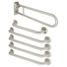 Fitzroy of London Rail Only Close Coupled Doc M Pack - Satin Stainless Steel