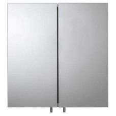 Croydex Avon Stainless Steel Bathroom Cabinet - Double Door - 440 x 430 x 160mm