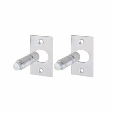 Contract Door Hinge Bolt - Satin Chrome - Pack of 2