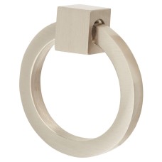 Heritage Brass by M Marcus Ring Cabinet Drop Handle - 50mm Diameter - Satin Nickel