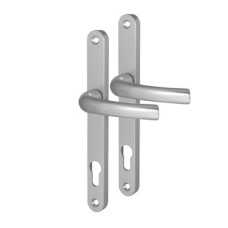 Hoppe Tokyo 1710RH/3633N uPVC Multipoint Door Handle - Long Plate - 92mm c/c - Silver