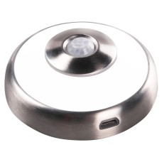 Sensio Magnum 0.5W LED Rechargeable Round Cabinet Downlight - 4000K Natural White - Chrome