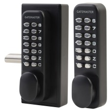 Gatemaster Surface Fixed Marine Grade Two Side Push Button Gate Code Lock - Left Hand - Black