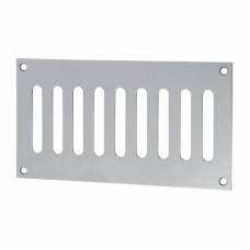 Exel Plain Slotted Vent - 165 x 89mm - 3040mm² Free Air Flow - Polished Stainless Steel
