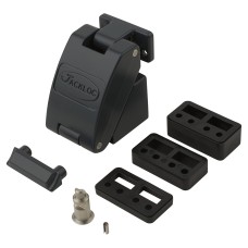 Jackloc Titan Permanent Folding Window Restrictor - Anthracite Grey