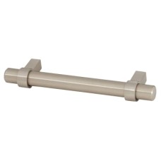 Exel 14mm Collared T-Bar Cabinet Pull Handle - 224mm Centres - Satin Stainless Steel