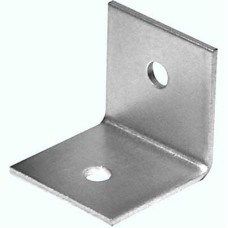 Heavy Duty Bracket - 50 x 50 x 50mm - Bright Zinc Plated - Pack of 10