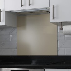 Exel Aluminium Kitchen Splashback - 900 x 750mm - Matt Light Ivory