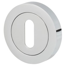 Exel Escutcheon - 48mm Diameter - Keyhole - Polished Chrome 