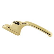 Fab & Fix uPVC/Timber Connoisseur Offset Locking Multipoint Window Handle - Right Hand - Gold