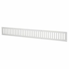 Exel Plain Slotted Vent - 600 x 76mm - 11590mm² Free Air Flow - Satin Aluminium