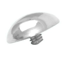 Mirror Screw Threaded Cap - Domed - 13mm Diameter - Chrome