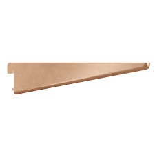 Rothley Twin Slot Shelf Bracket - 220mm Length - Polished Copper