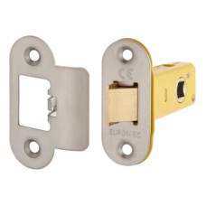 Exel Heavy Duty Tubular Latch - 65mm Case - 44mm Backset - Radius - Satin Stainless Steel
