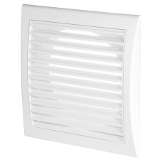 Awenta Luna Plastic Fixed Blade Wall Grille with Anti-Insect Net - 6