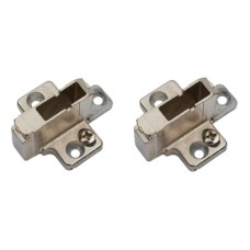Blum CLIP Cruciform Cabinet Mounting Plate - Chipboard Screws - 18mm Spacing - Zinc Diecast - Pair