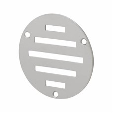 Exel Circular Slotted Vent - 76mm - 900mm² Free Air Flow - Polished Stainless Steel 