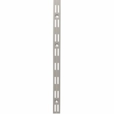Exel Twin Slot Shelf Wall Upright - 1500mm Length - Silver