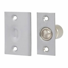 Bales Roller Ball Catch - 25 x 54mm Faceplate - Satin Chrome Plated