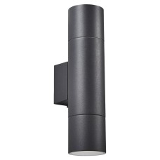 Forum Zink Morro Outdoor Up & Down Wall Light - IP44 - Anthracite